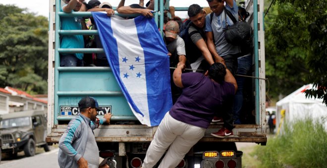 Hondureños migran a Estados Unidos - REUTERS/Edgard Garrido
