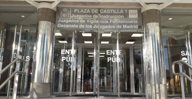 Puerta de los Juzgados de Plaza Castilla en Madrid. (EP)