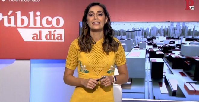 Silvia Brasero en el informativo 'Público al Día' del 25 de octubre de 2018.