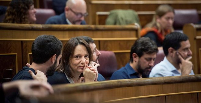 La diputada de Podemos, Carolina Bescansa en el pleno del pasado martes 23 de octubre. EFE