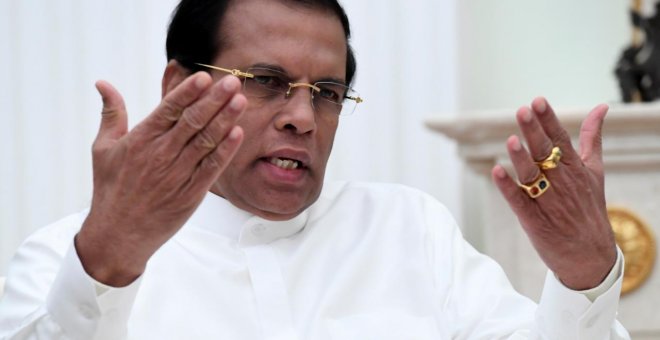 El presidente de Sri Lanka Maithripala Sirisena./REUTERS