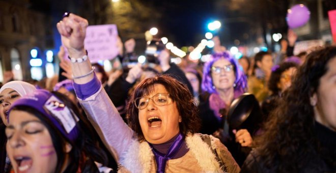 Manifestación del 8-M en Madrid. EFE