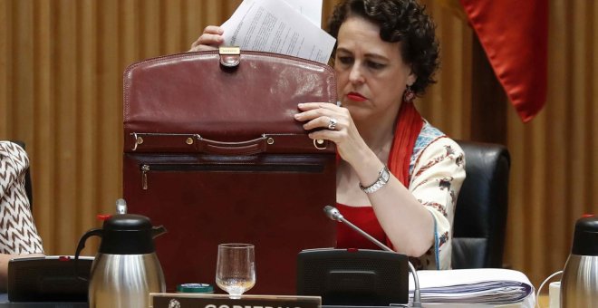 La ministra de Trabajo, Magdalena Valerio, en una comparecencia en el Congreso. EFE