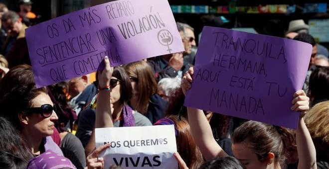 Concentración contra el fallo judicial de La Manada, hoy, en la Puerta del Sol | EFE