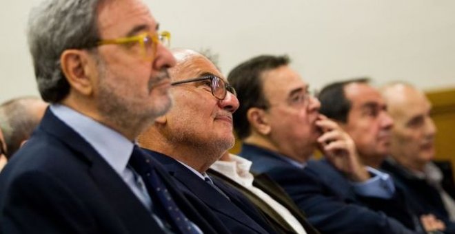 El expresidente de Caixa Catalunya Narcís Serra y el que era su director general Adolf Todó