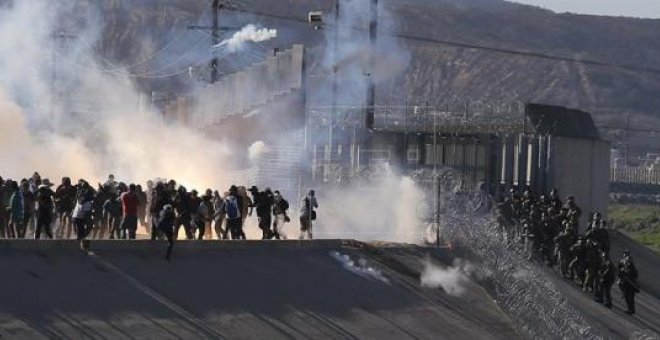 Enfrentamiento en las inmediaciones de la garita internacional de San Ysidro (California)