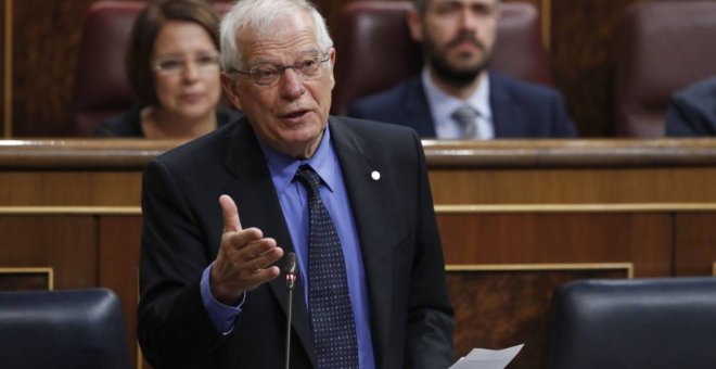 El ministro de Exteriores, Josep Borrell, en el Congreso de los Diputados. EFE/Archivo