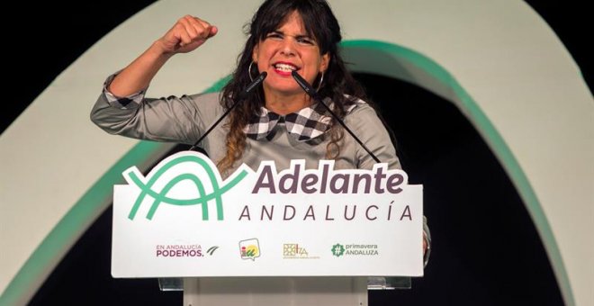 La candidata a la presidencia de la Junta de Andalucía y Anticapitalista, Teresa Rodríguez / EFE