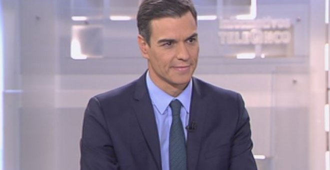 Pedro Sánchez en Telecinco.