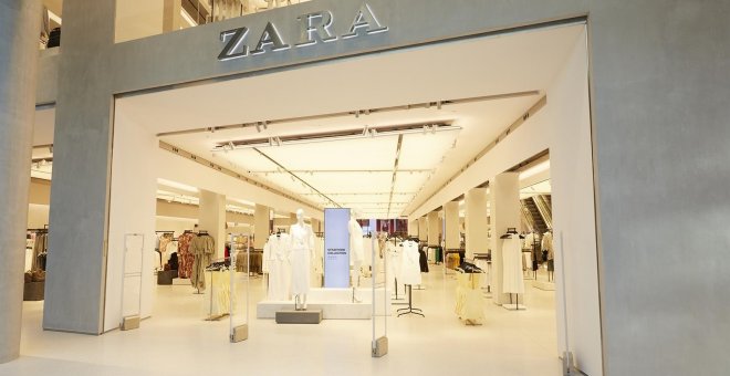 Tienda de Zara, la principal enseña de la multinacional textil Inditex, en un centro comercial de Madrid. E.P.