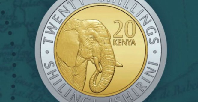 Una de las nuevas monedas acuñadas en Kenia.- BANCO CENTRAL DE KENIA