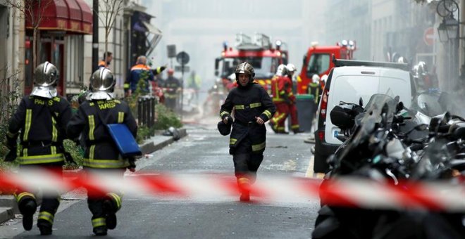 Foto del lugar de la explosión. EFE/EPA/IAN LANGSDON