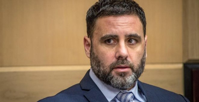 19/01/2019.- El ciudadano español-estadounidense Pablo Ibar asiste a una audiencia este sábado en el Tribunal Estatal de Florida, en Fort Lauderdale (EEUU). Pablo Ibar, acusado de un triple asesinato cometido en Florida (EE.UU.) en 1994, fue declarado hoy