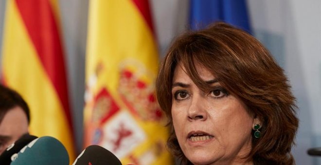 La ministra de Justicia, Dolores Delgado, ha asegurado que las actuales multas para los delitos sexuales más leves desaparecerán y pasarán a ser penas de prisión. | Alejandro García / EFE