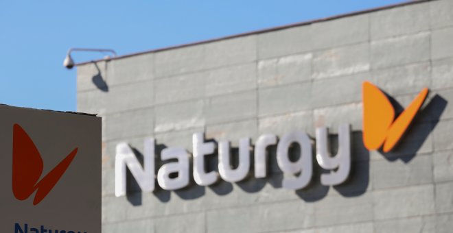 El logo de Naturgy (anteriormente, Gas natural Fenosa), en su sede en Madrid. REUTERS
