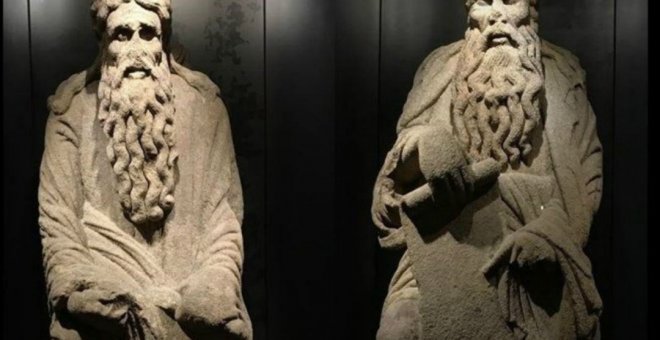 Isaac y Abrahám, las estatuas del maestro Mateo que reclaman a la familia Franco.