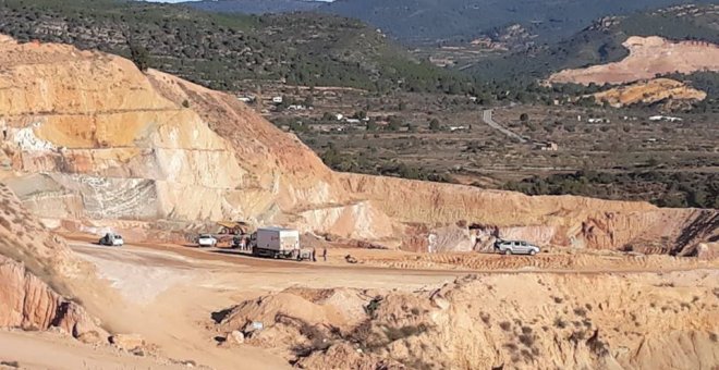 Imagen de una de las explotaciones mineras de la comarca de la Serranía