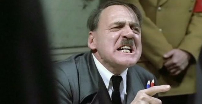 El actor Bruno Ganz interpreta a Hitler en 'El hundimiento'.