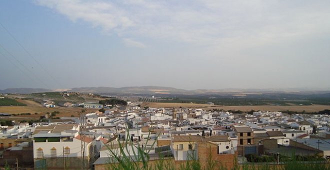 Vista de Gilena desde el parque Blas Infante. De Pablogilena - Trabajo propio, CC BY 3.0, https://commons.wikimedia.org/w/index.php?curid=10373855