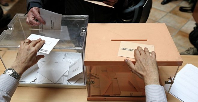 Imagen de unas urnas electorales. ARCHIVO