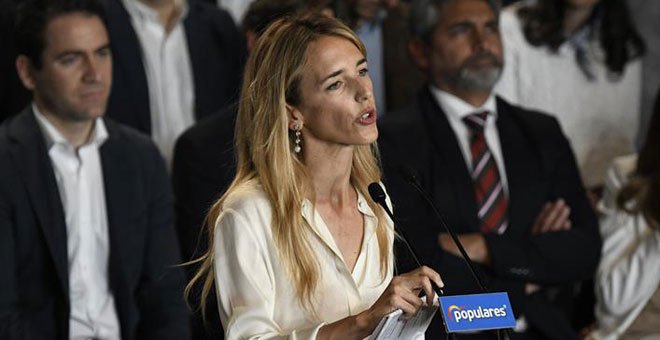 Cayetana Álvarez de Toledo, candidata del PP por Barcelona. / VÍCTOR LERENA (EFE)