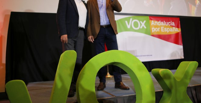 Francisco Serrano y Santiago Abascal en una imagen reciente. REUTERS