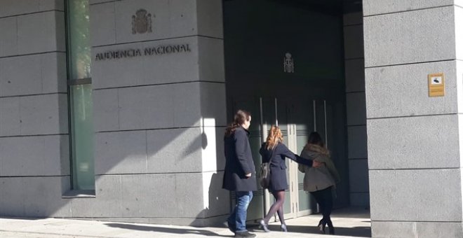 Pablo Iglesias entrando en la Audiencia Nacional. /EUROPA PRESS