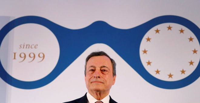 El presidente del BCE, Mario Draghi, durante una conferencia en Fráncfort. REUTERS/Kai Pfaffenbach