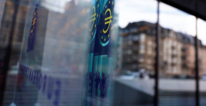 07/03/2019 - El reflejo de una ventana del Banco Central Europeo. / REUTERS