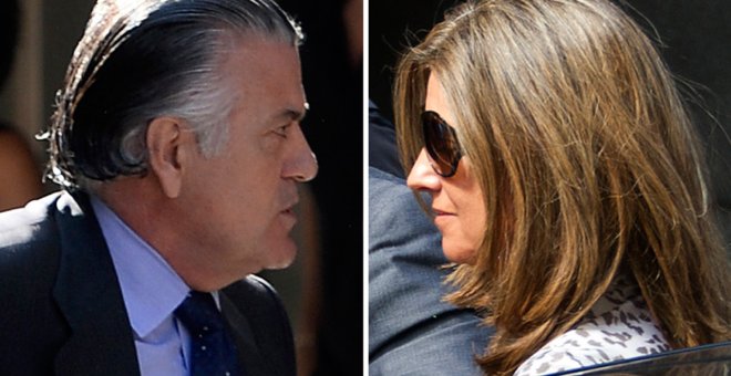 El extesorero del PP Luís Bárcenas y su esposa, Rosalía Iglesias | AFP
