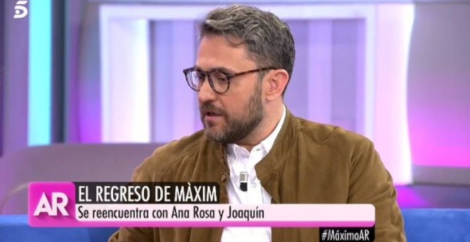 Mèxim Huerta durante su entrevista en 'El programa de Ana Rosa'. | Telecinco
