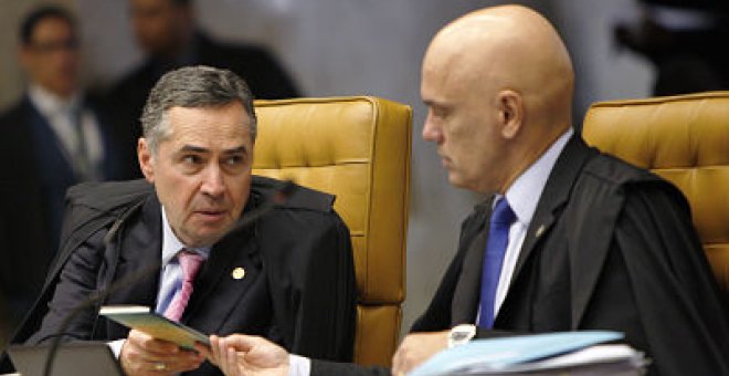 El juez Celso de Mello, del Tribunal Supremo, emitiendo su voto en una de las causas, de la que además es relator. Rosinei-Coutinho/SCO/STF
