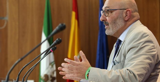 Alejandro Hernández, portavoz de Vox en el Parlamento de Andalucía. Europa Press