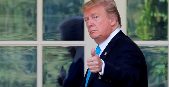 23/05/2019 - El presidente de Estados Unidos Donald Trump en la Casa Blanca. / REUTERS - CARLOS BARRIA