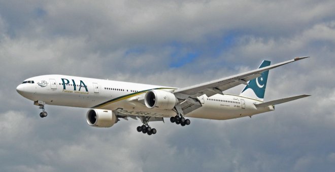Imagen de archivo de un avión de la compañía aérea Pakistan International Airlines.