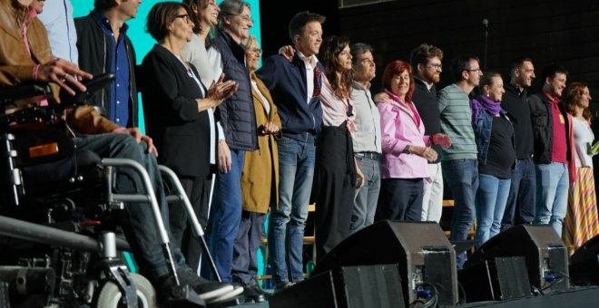 Los dirigentes de Más Madrid en un acto de campaña de las elecciones municipales y autonómicas / Más Madrid