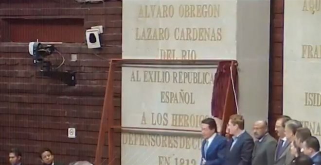 Homenaje al exilio republicano expañol en México./ CÁMARA DE DIPUTADOS MÉXICO