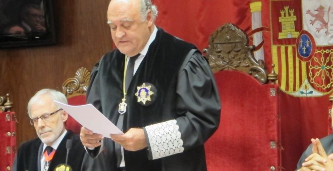 Joaquín Galve, presidente del Tribunal Superior de Justicia de Navarra, en una foto de archivo.