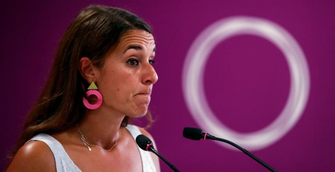 La portavoz de Podemos, Noelia Vera. / EFE