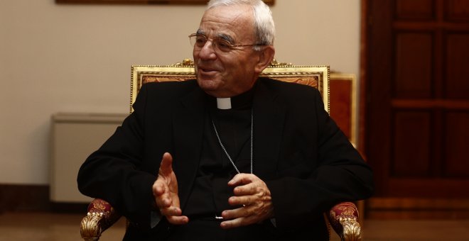 El nuncio del Papa en España, Renzo Fratini, en la Nunciatura Apostólica en España. / Europa Press