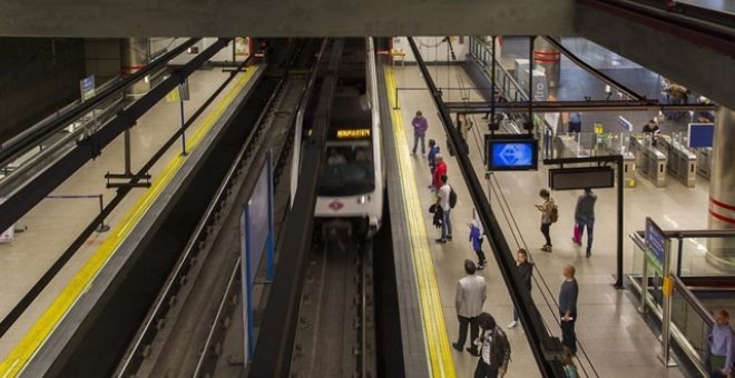 Andén del metro de MadridEP