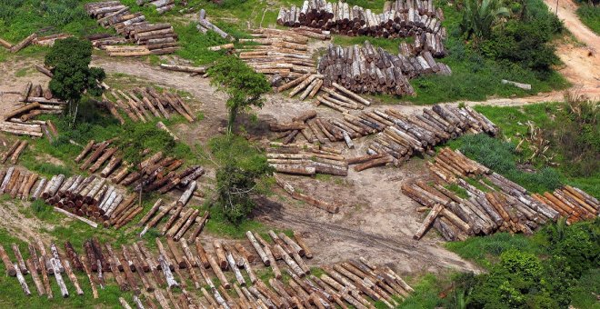20/02/2005. Vista de la deforestación del Amazonas en el norte de Brasil. / AFP - ANTONIO SCORZA
