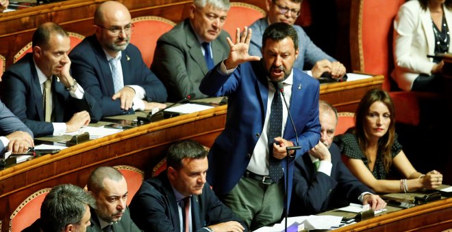 El viceprimer ministro italiano y líder del partido de la Liga, Matteo Salvini | Reuters