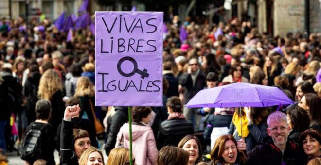 0803/2019 - Imagen de la huelga feminista del pasado 8 de marzo en España / EFE
