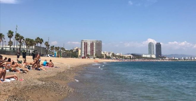 Panorámica de la Platja de Sant Sebastià. EP