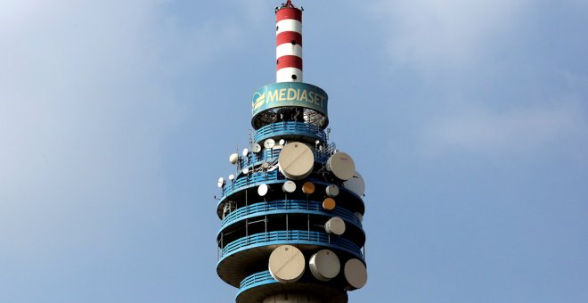 Torre de Mediaset en el barrio de Colonia Monzese, en Milán. REUTERS/Stefano Rellandini