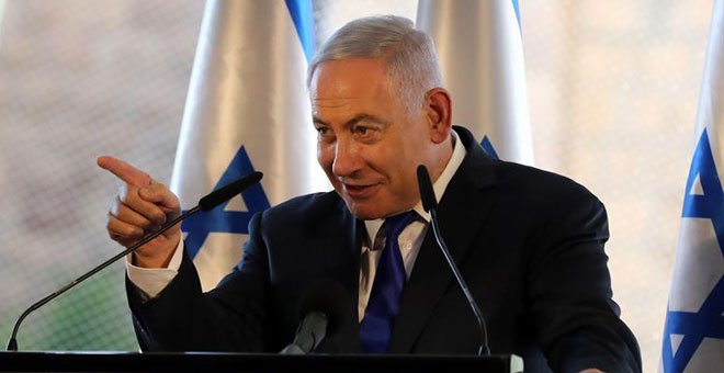 El primer ministro israelí, Benjamin Netanyahu, en Hebrón. / ABIR SULTAN (EFE)