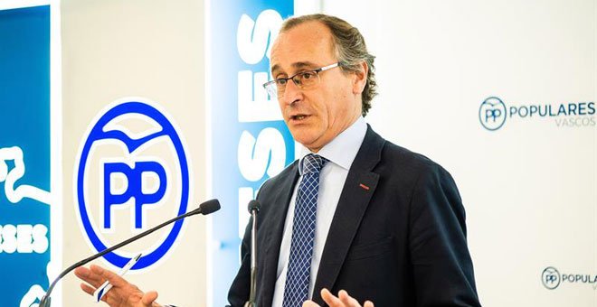 El presidente del PP vasco, Alfonso Alonso. / EFE