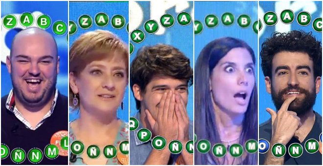 Concursantes y ganadores del rosco de Pasapalabra. / TELECINCO