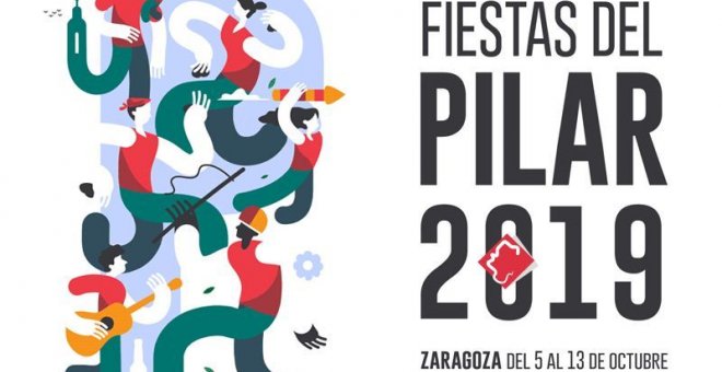 Cartel de las Fiestas del Pilar, de Zaragoza, de este año.